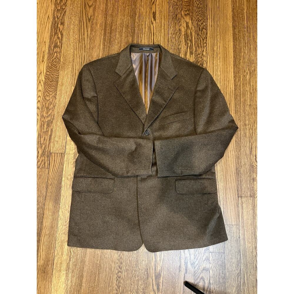 Arnold Brant Cashmere & Mink LUXURY Blazer Sport Coat Jacket Brown 42R